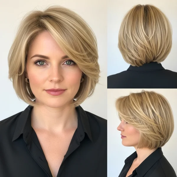 Butterfly Haircut Short Hair Blonde