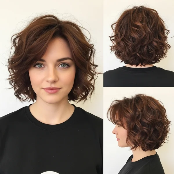 Butterfly Haircut Short Hair Shoulder Length Curl