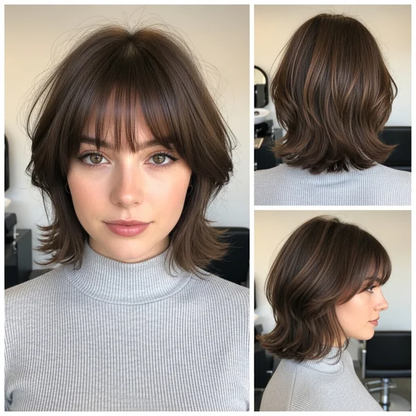 Butterfly Haircut Short Hair With Bangs