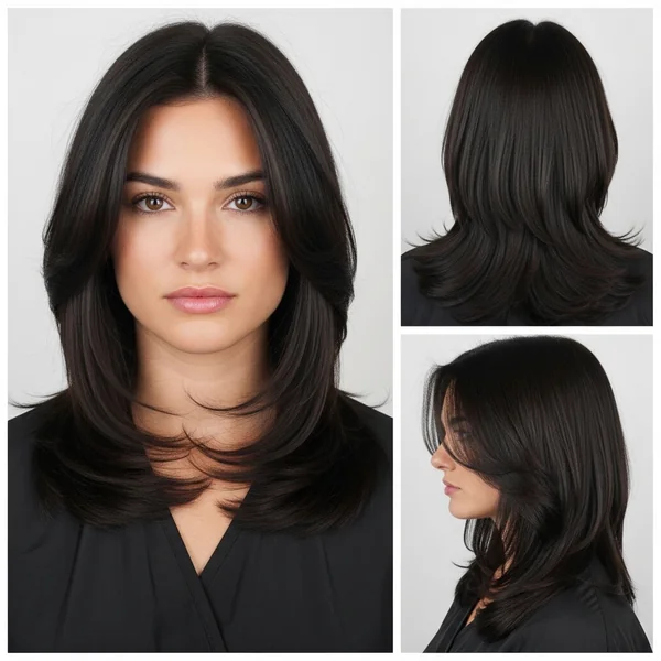 Butterfly Haircut Straight Hair