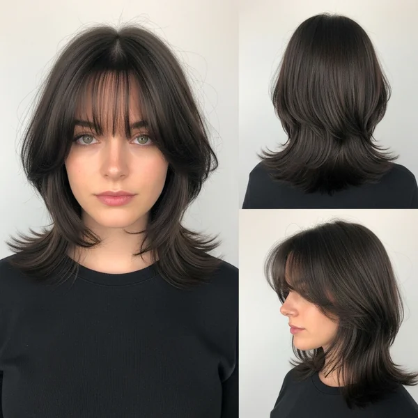 Butterfly Haircut With Curtain Bangs