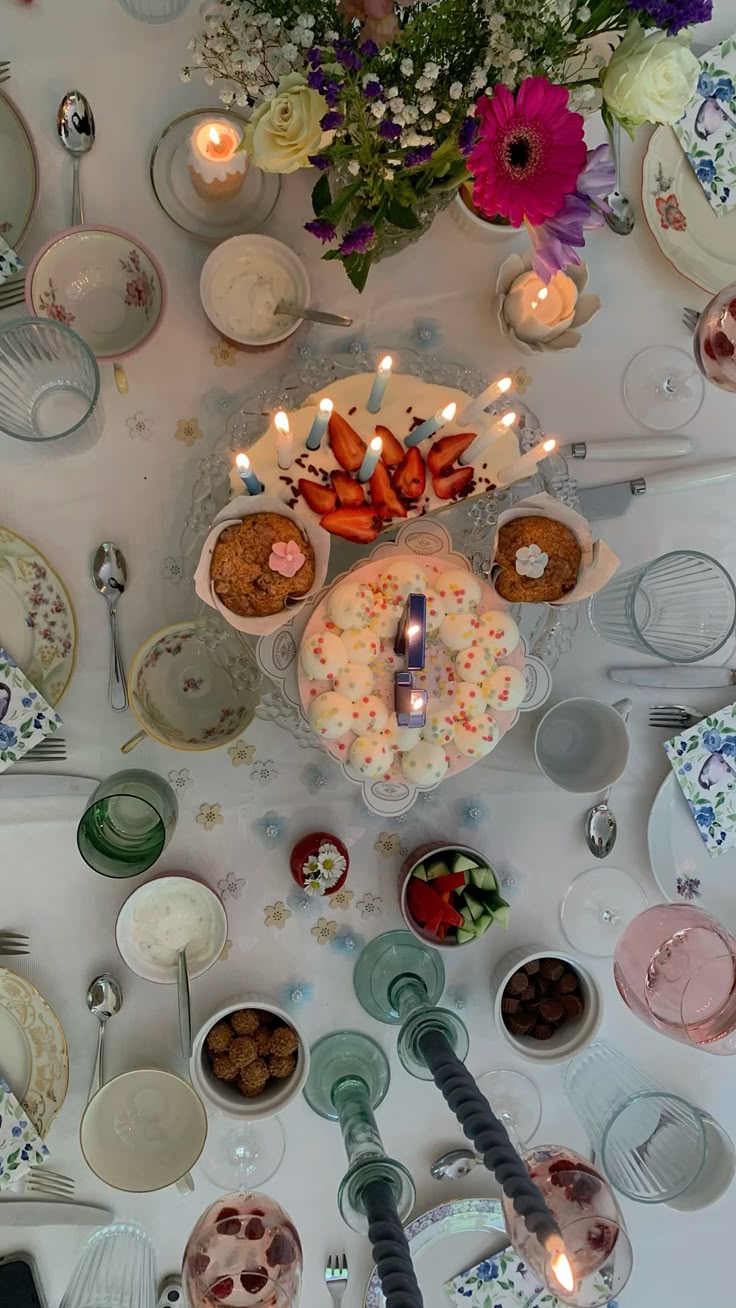 birthday brunch from above