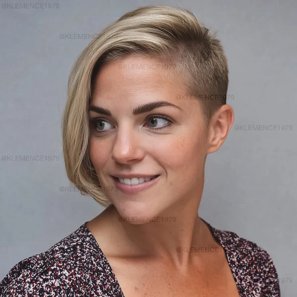 asymmetrical pixie haircut undercut