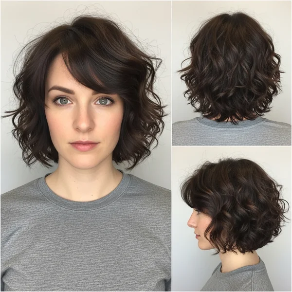 Choppy Bob Hairstyles Curly Hair