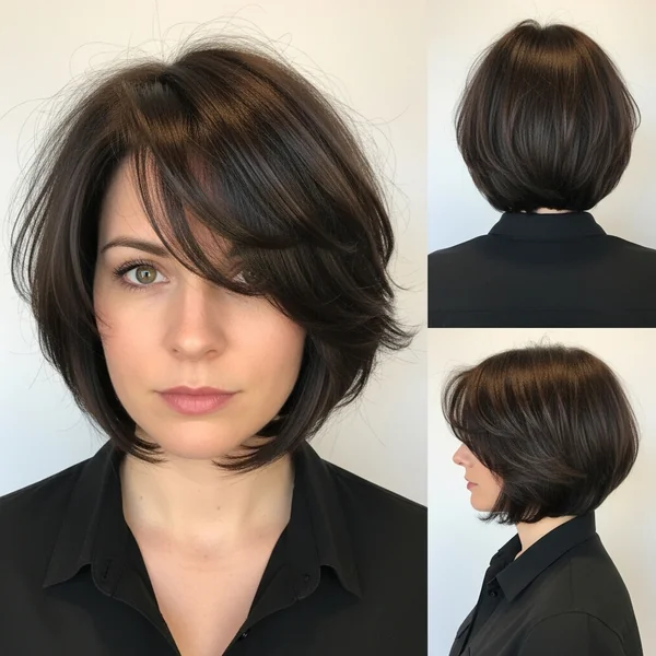 Choppy Layered Bob Hairstyle