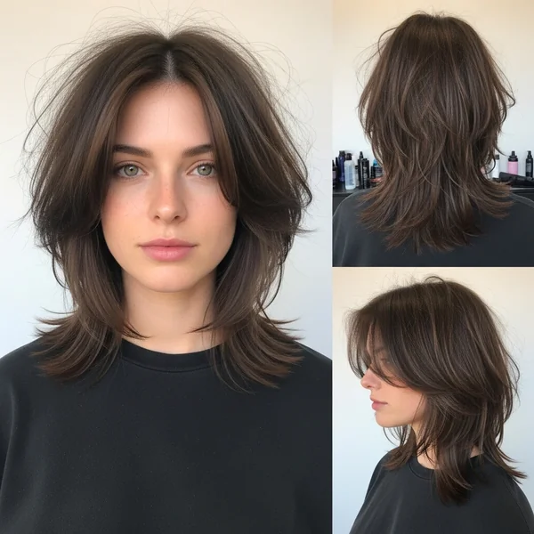 Choppy Shag Hairstyles Medium No Bangs