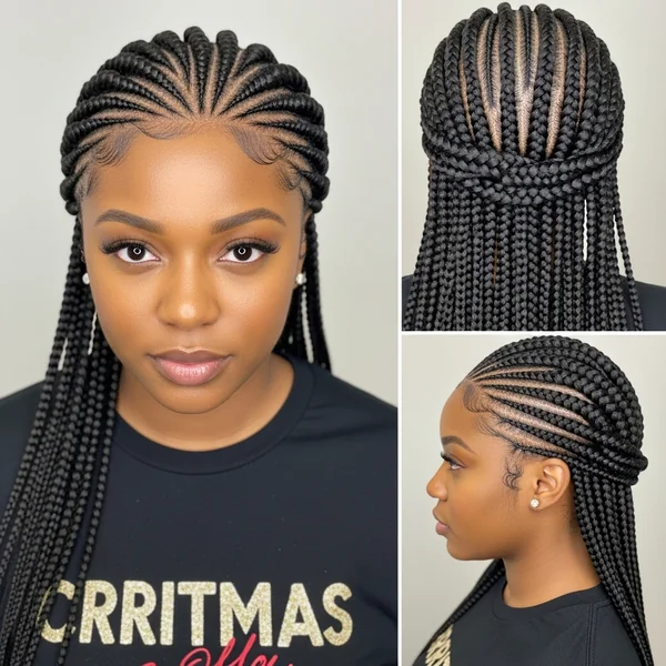 Christmas Braids Hairstyles Black Women