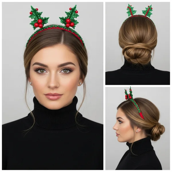 Christmas Headband Hairstyles