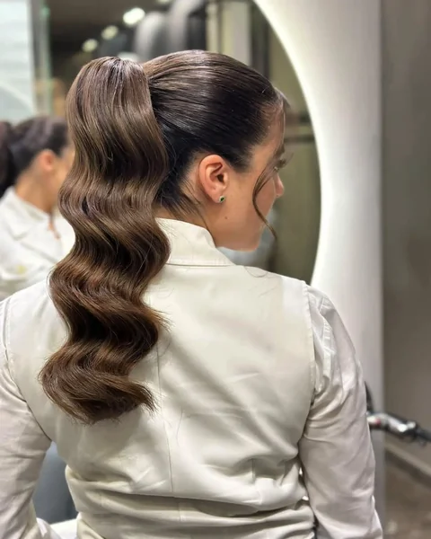 Clean Ponytail to Show Off Beautiful Healthy Layers