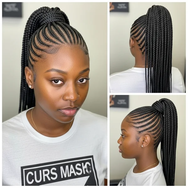 Cornrow Ponytail Hairstyles Black Women
