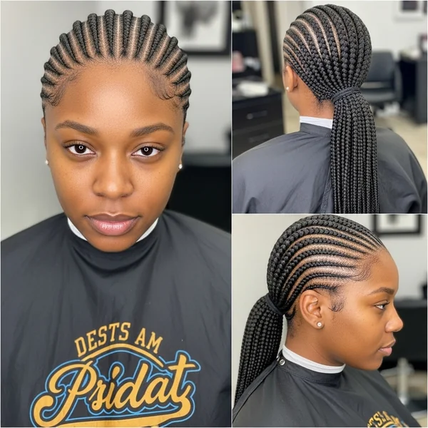 Cornrow Low Ponytail Hairstyles