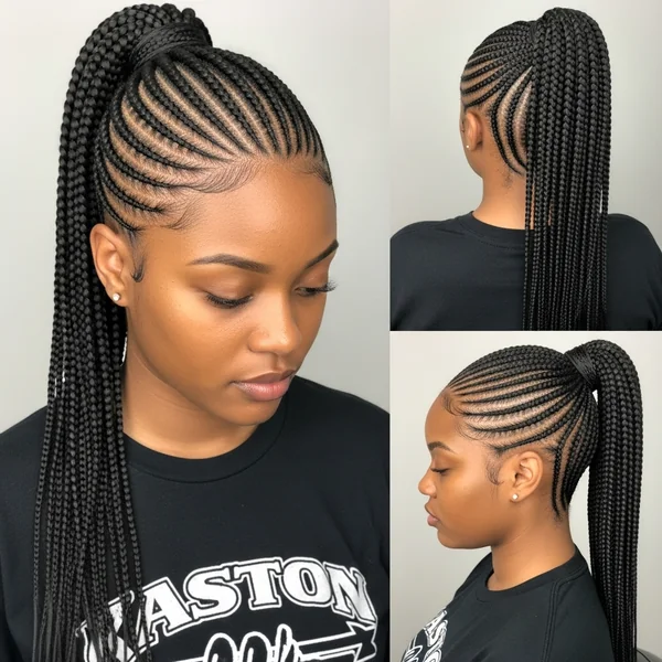 Cornrows Ponytail Hairstyles