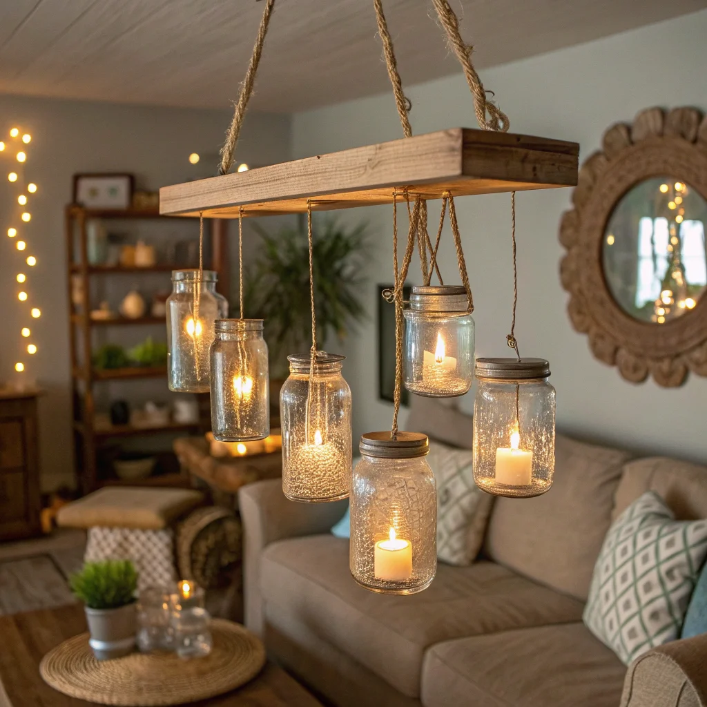 DIY Mason Jar and Bottle Lights