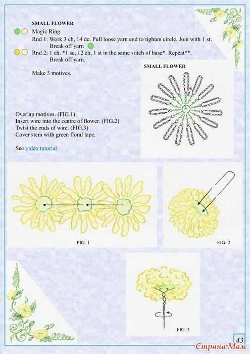 crochet chrysanthemum flowers 5