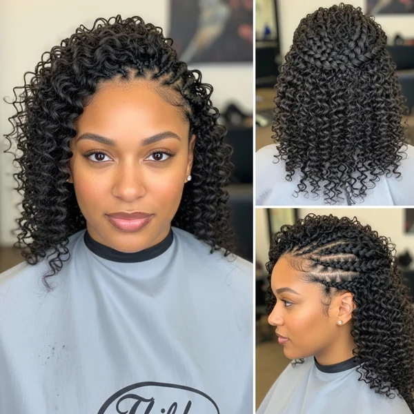 curly braided hairstyles