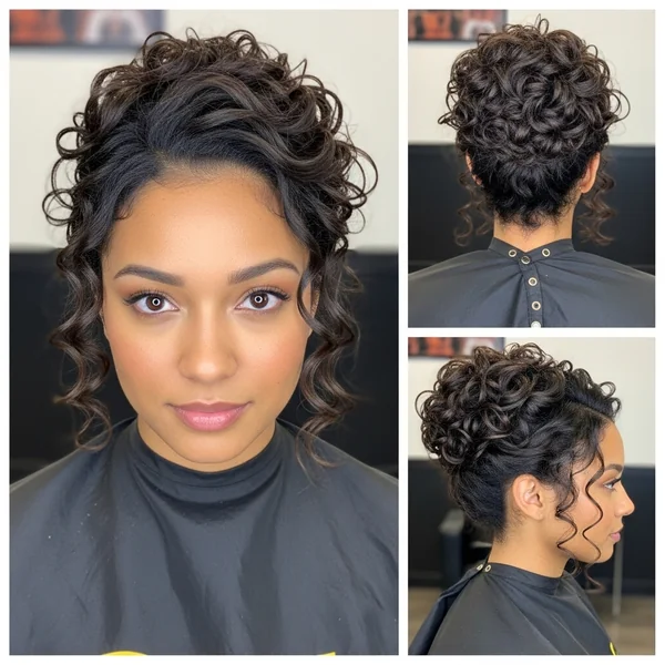 curly bun hairstyles
