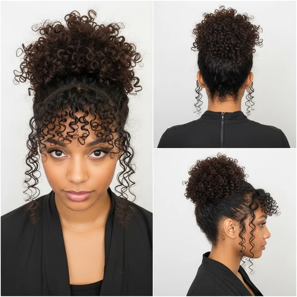 Curly Bun Hairstyles