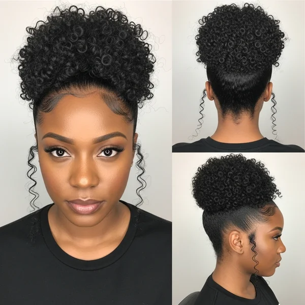 Curly Bun Hairstyles for Black Women