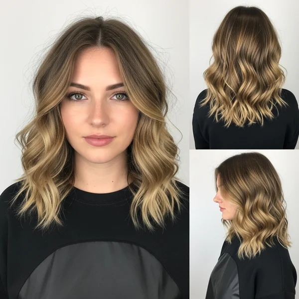 Curly Long Bob Hairstyles Wavy Lob