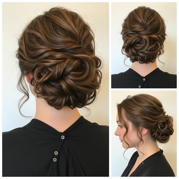 Curly Low Bun Hairstyles