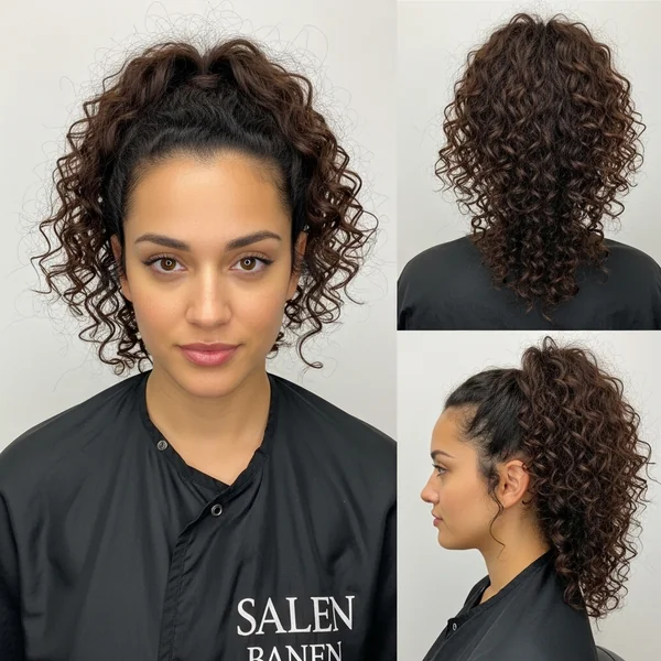 curly ponytail hairstyles