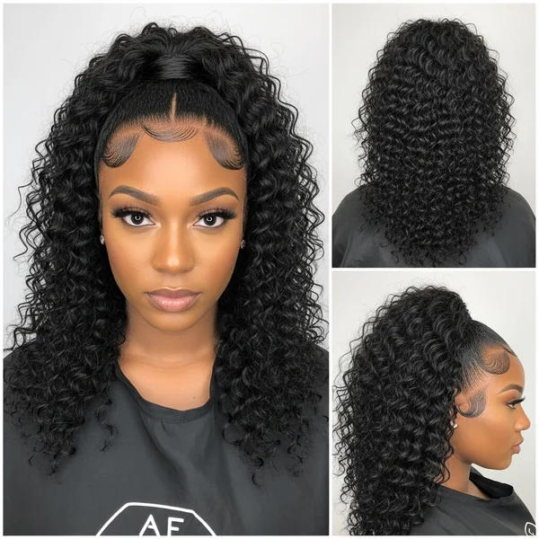 Curly Ponytail Weave