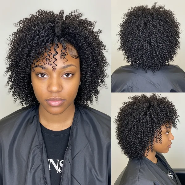 curly quick weave hairstyles half up half down