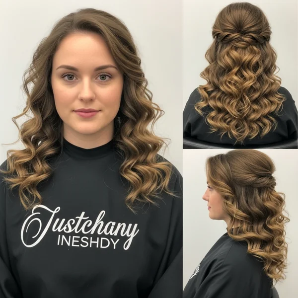 curly wedding hairstyles all down