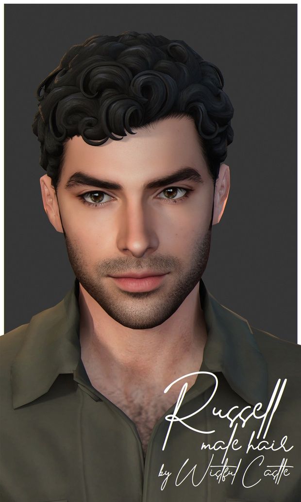 Men Hair - Sims 4 CC in 2025 | sims 4, sims, sims hair