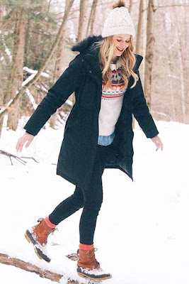 Fur garments and snow boots Fur garments and snow boots