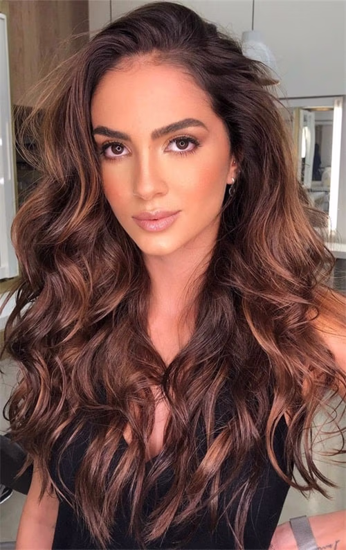 2023 Hair Color Trend: Dark Chocolate Hair Color