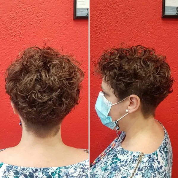 Deep Burgundy Ringlets with Bold Sculpted Texture