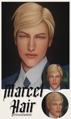 Men Hair - Sims 4 CC in 2025 | sims 4, sims, sims hair