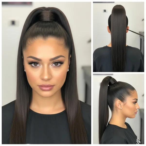 Double Frontal Ponytail Updo