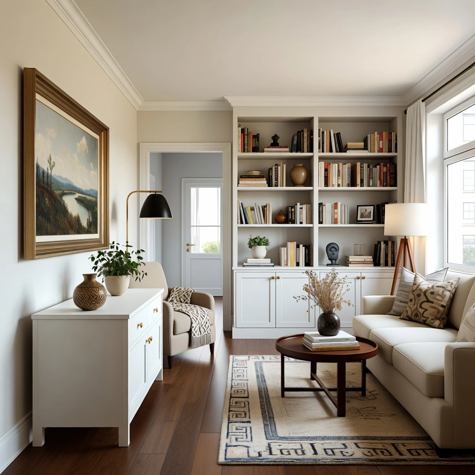 Narrow Living Room