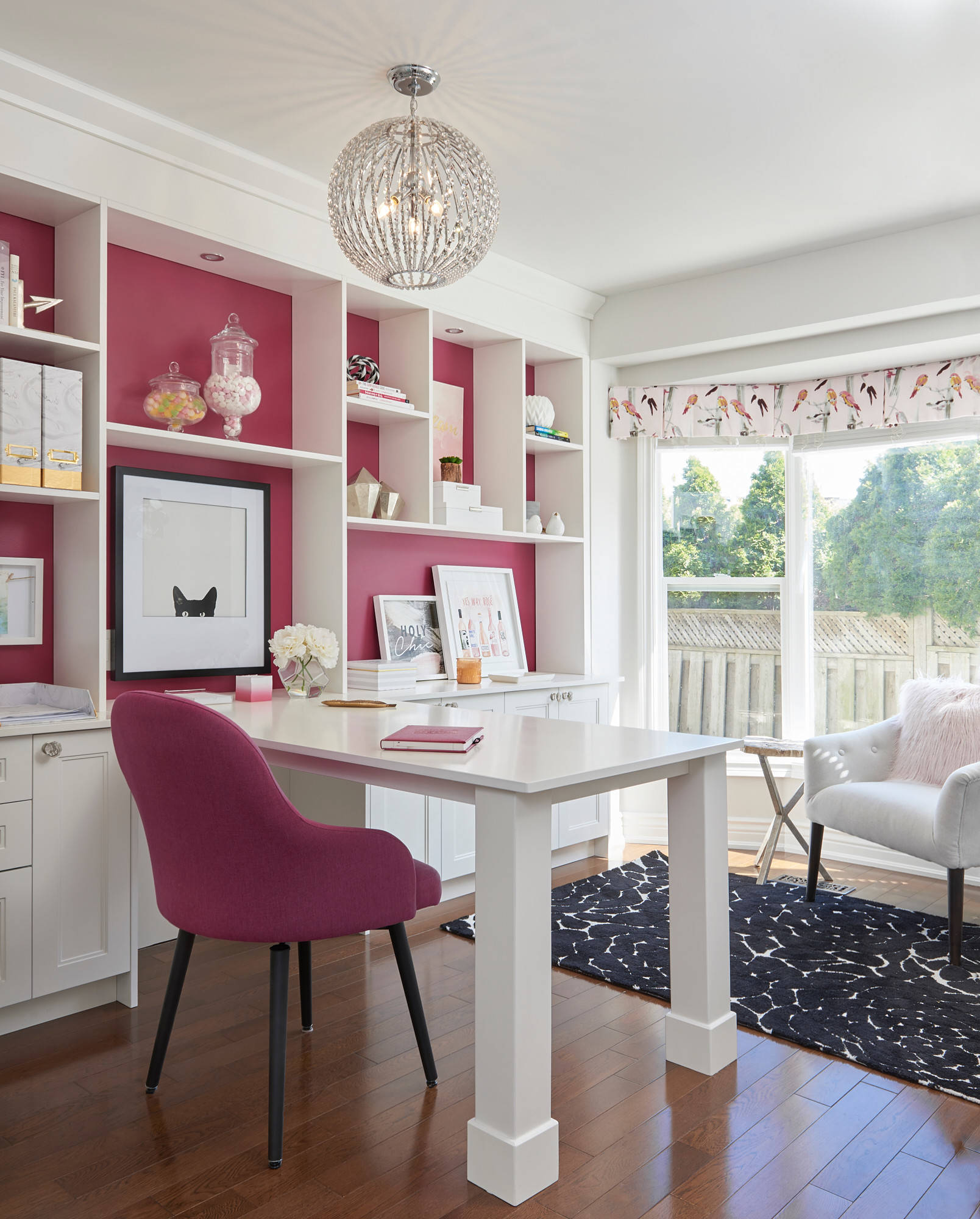 75 Home Office with Pink Walls Ideas You'll Love - June, 2025 | Houzz
