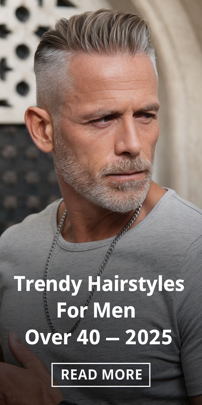 Trendy Hairstyles for Men Over 40 - 2025 | 20 Ideas for Short ...