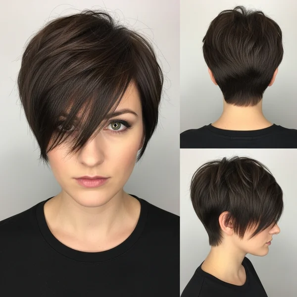 Edgy Pixie Bob Haircut