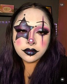 Black White Clown Makeup