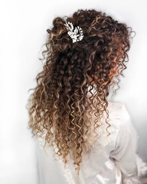 Ethereal Half-Up Wedding Spirals
