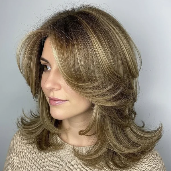 medium long layered haircuts