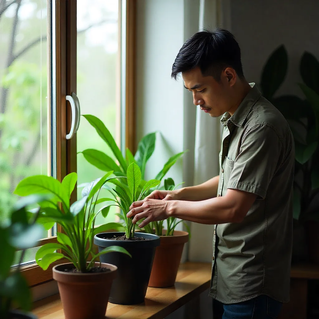  modern living room Upcycled Containers as Planters