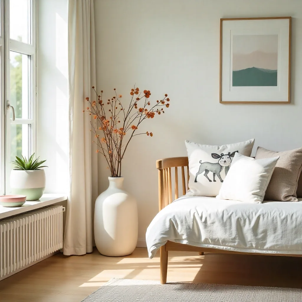 modern living room Painted Pots and Personalization