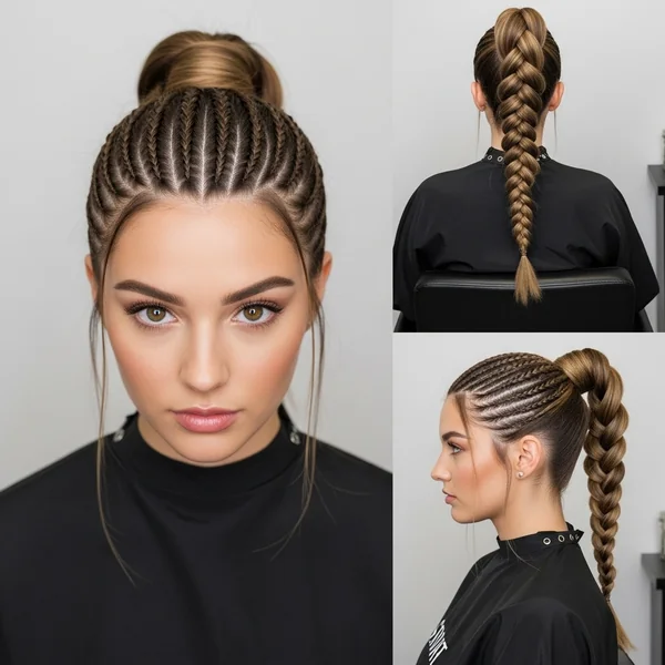 Frontal Braided Ponytail Hairstyles