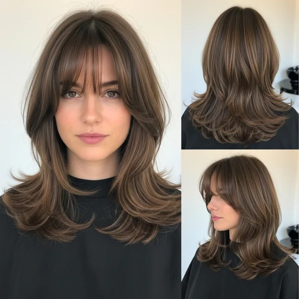 Hairstyles For Medium Length Hair With Bangs