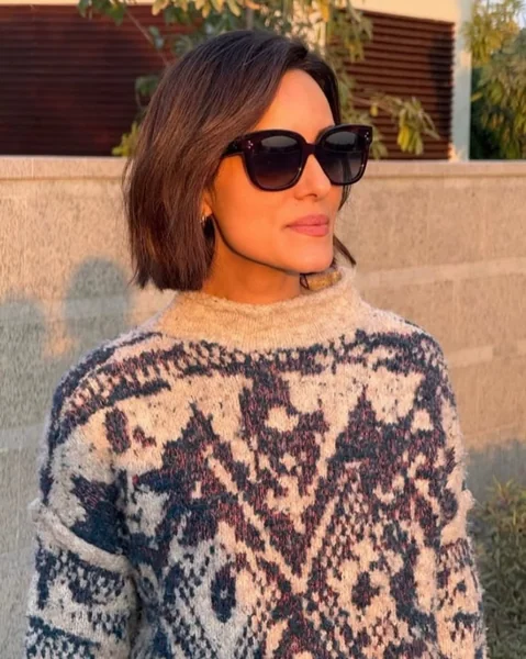 Half-Up Style with White Floral Accent for Winter Events