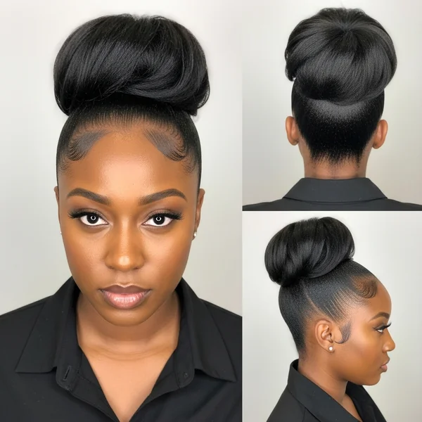 High Bun Hairstyles for Black Women