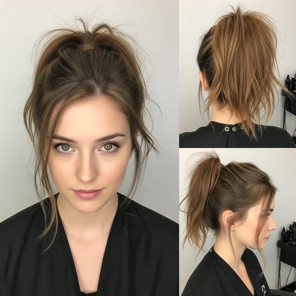High Messy Ponytail Hairstyles