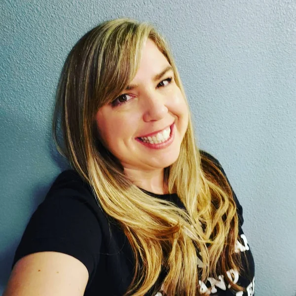 Honey-Blonde Shag with Airy Bangs