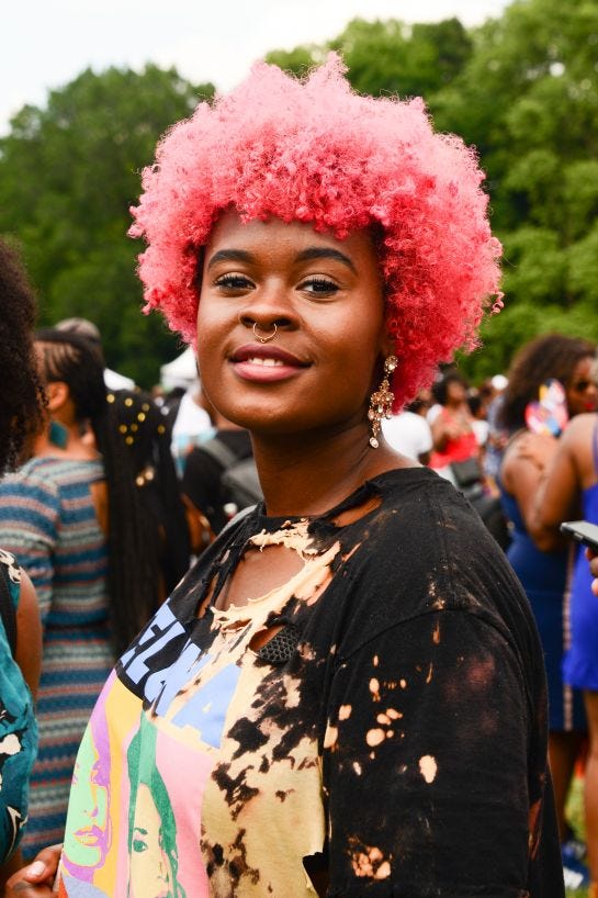 Pink Hair Color Tips For Black Girls With Natural Hair